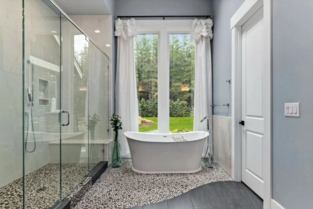 bathroom with separate rooms