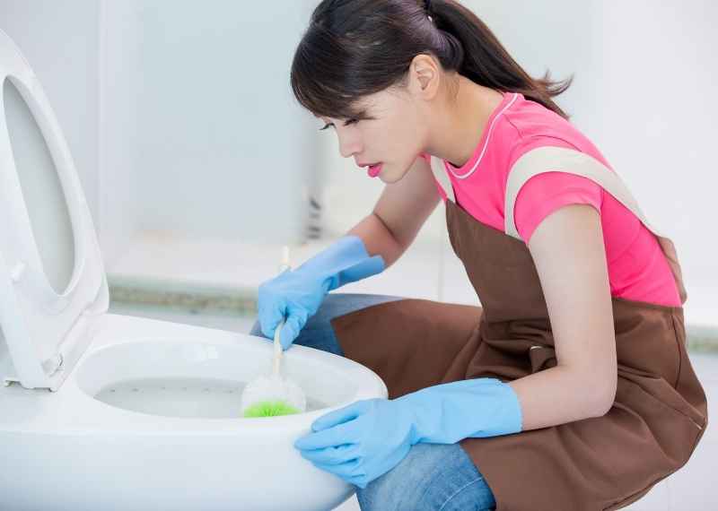 How to clean toilet without brush