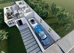 tandem 2 car garage