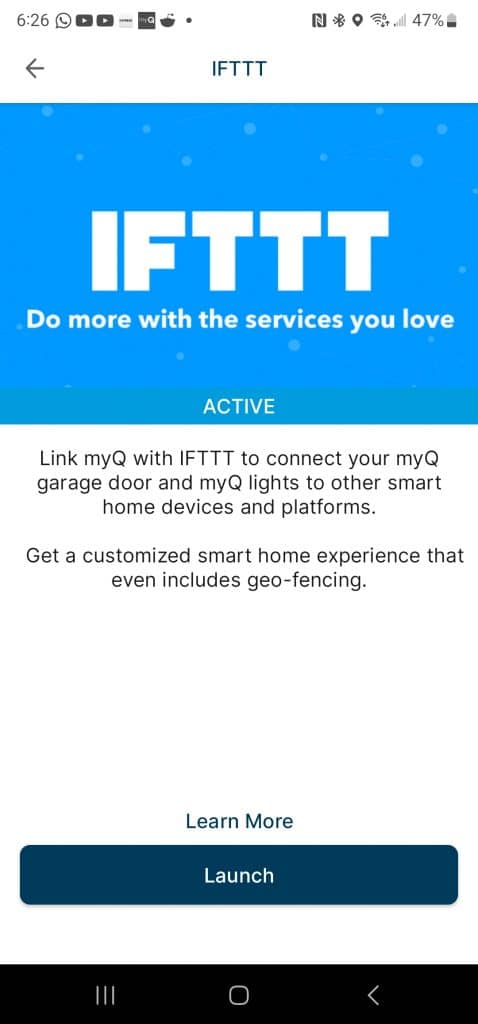 myq Alexa ifttt
