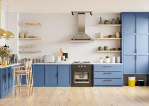 navy blue kitchen