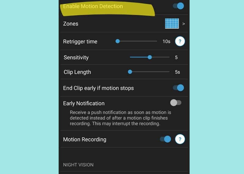 motion detection