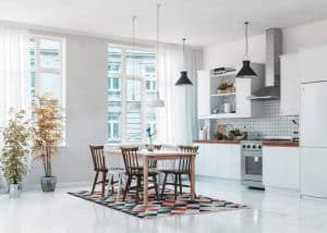 rug for dining table