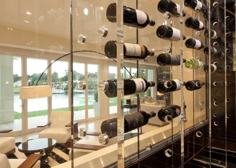 Wall Mounted and Floor-to-Ceiling Wine Racks