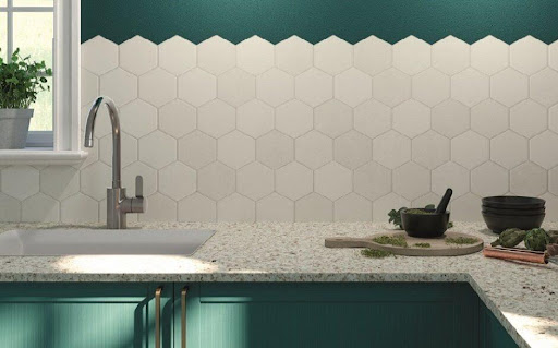 green accent wall