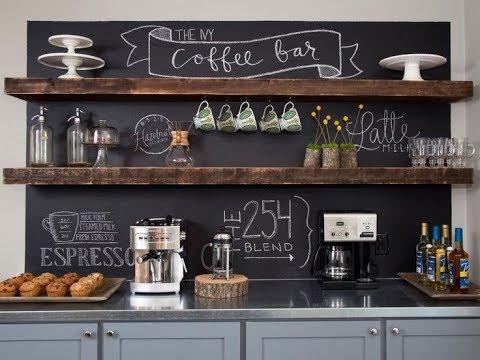 chalk board accent wall