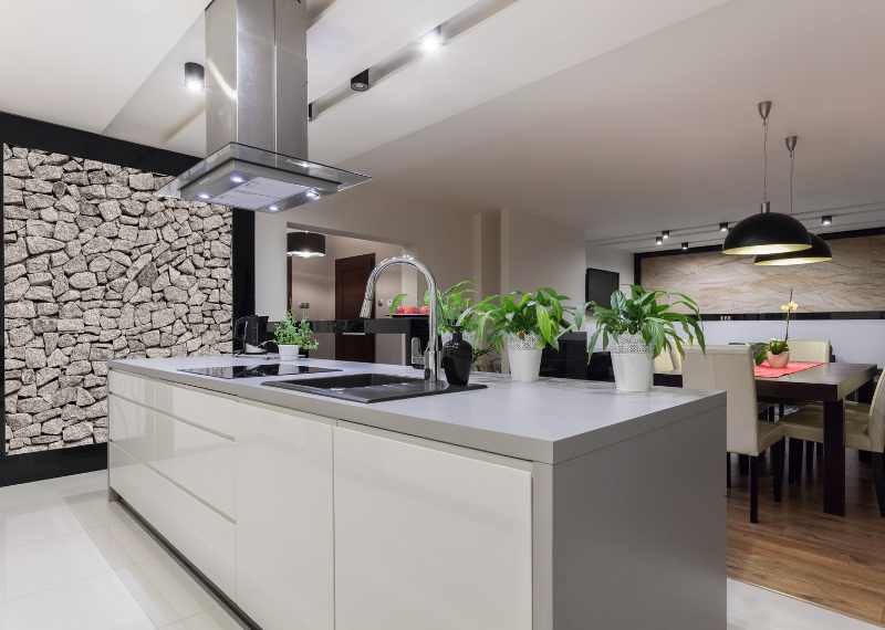stone accent wall