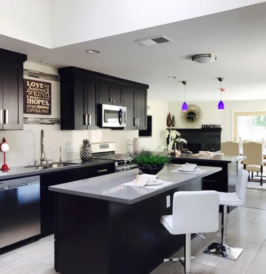 kitchen peninsula island combo