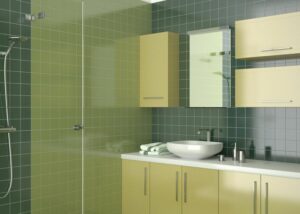 green bathroom vanity ideas